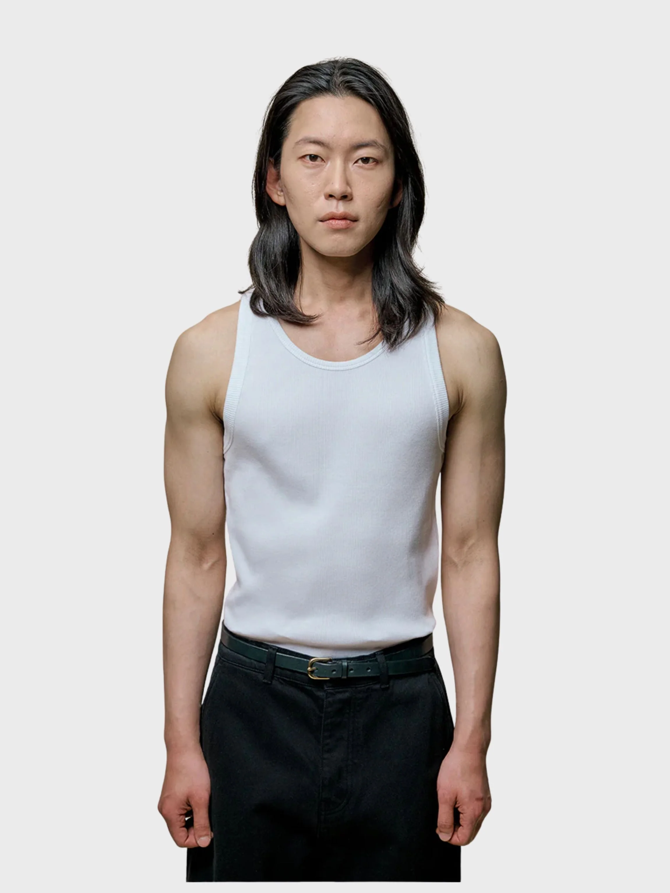 Merz Iconic Ribbed Cotton Tank Top